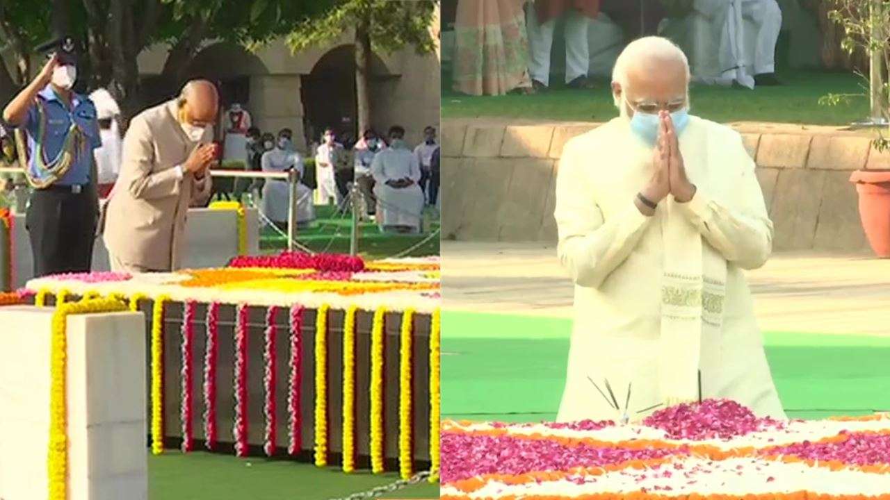 Gandhi Jayanti : President and PM Modi pay reverence to Mahatma Gandhi at Raj Ghat